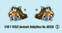 1/48 Hobby Boss F-111D/E Aardvark 80350 - MPM Hobbies