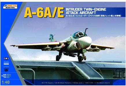 1/48 Kinetic A-6A/E Intruder Twin Engine Attack Aircraft.