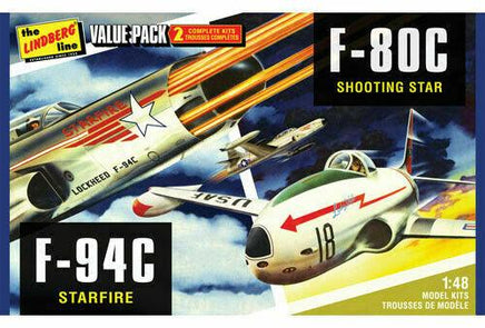 1/48 Lindberg F-80C Shooting Star F-94C Starfire 2 Pack 509 - MPM Hobbies