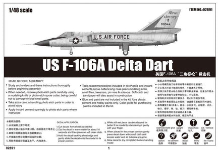 1/48 Trumpeter F-106A Delta Dart 02891 - MPM Hobbies
