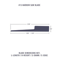 #15 Narrow Saw Blade 5pk 20015.