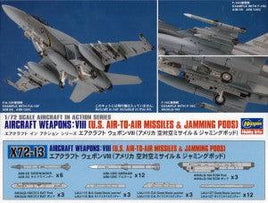 1/72 Hasegawa Aircraft Weapons: VIII (U.S. Air-to-Air Missiles & Jamming Pods) 35113.