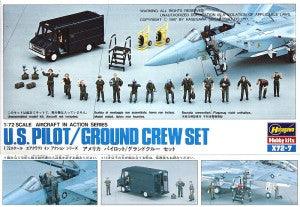 1/72 Hasegawa U.S. Pilot / Ground Crew Set 35007.