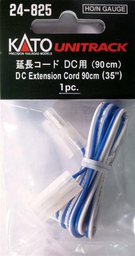 24-825 Kato Unitrack HO/N DC Extension Cord, 35" [1 pc].