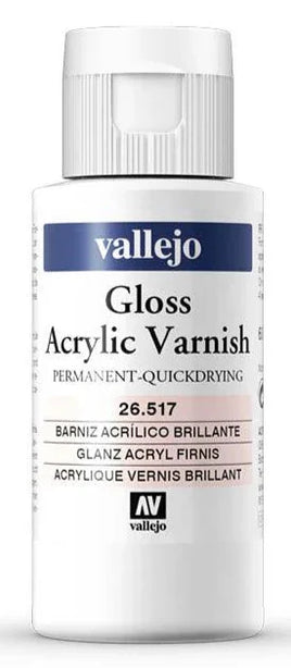 26.517 Vallejo Acrylic Gloss Varnish 60ml - MPM Hobbies