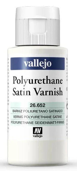 26.652 Vallejo Polyurethane Satin Varnish 60ml - MPM Hobbies