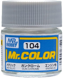C104 Mr. Color Metallic Gloss Gun Chrome 10ml.