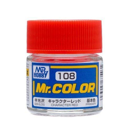 C108 Mr. Color Semi-Gloss Character Red 10ml - MPM Hobbies