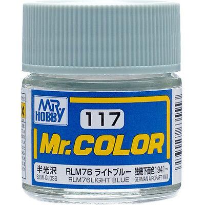 C117 Mr. Color Semi-Gloss RLM76 Light Blue 10ml.