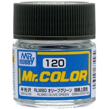 C120 Mr. Color Semi-Gloss RLM80 Olive Green 10ml - MPM Hobbies