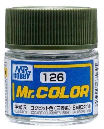 C126 Mr. Color Semi-Gloss Cockpit Color (Mitsubishi) 10ml - MPM Hobbies