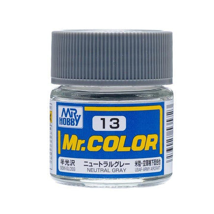 C13 Mr. Color Semi-Gloss Neutral Gray 10ml - MPM Hobbies