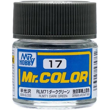 C17 Mr. Color Semi-Gloss RLM71 Dark Green 10ml - MPM Hobbies
