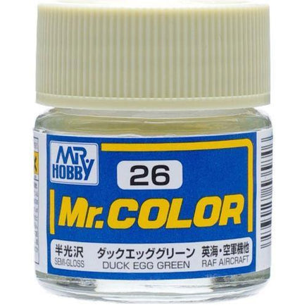 C26 Mr. Color Semi-Gloss Duck Egg Green 10ml - MPM Hobbies
