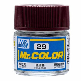 C29 Mr. Color Semi-Gloss Hull Red 10ml - MPM Hobbies