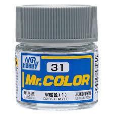 C31 Mr. Color Semi-Gloss Dark Gray 10ml - MPM Hobbies