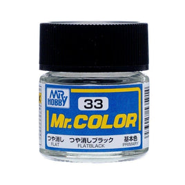 C33 Mr. Color Flat Black 10ml - MPM Hobbies