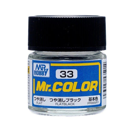 C33 Mr. Color Flat Black 10ml.