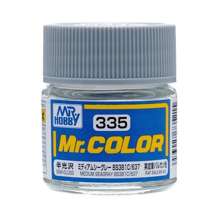 C335 Mr. Color Semi-Gloss Medium Seagray BS381C/637 10ml - MPM Hobbies