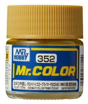 C352 Mr. Color Chromate Yellow Primer FS33481 10ml - MPM Hobbies