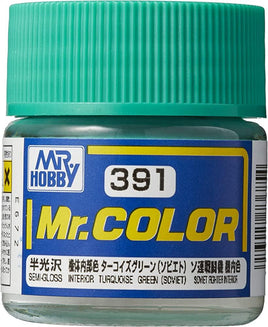 C391 Mr. Color Interior Turquoise Green (Soviet) 10ml - MPM Hobbies