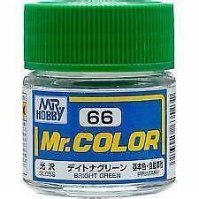 C66 Mr. Color Gloss Bright Green 10ml - MPM Hobbies