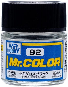 C92 Mr. Color Semi-Gloss Black 10ml - MPM Hobbies