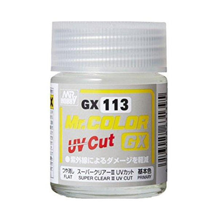 GX113 Mr. Color Super Clear Ⅲ UV Cut Flat 18ml - MPM Hobbies
