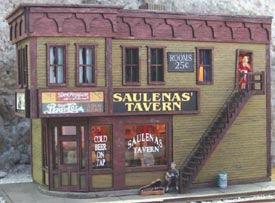 HO Scale Bar Mills Saulenas Tavern Model Kit - MPM Hobbies