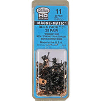HO Scale Kadee #11 Bulk Pack 20 pair #5 (No.5) Metal Couplers - MPM Hobbies