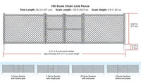 HO Scale Woodland Scenics Chain Link Fence - MPM Hobbies