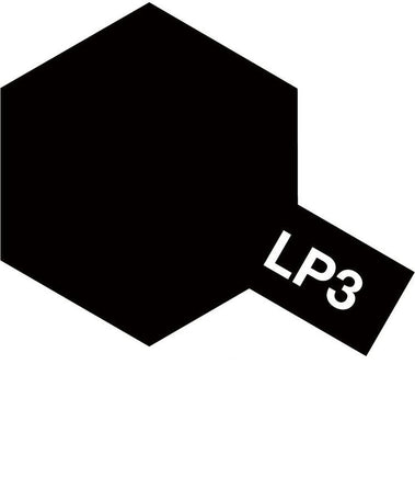 LP-3 Tamiya Lacquer Flat Black 10ml - MPM Hobbies