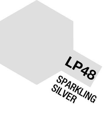 LP-48 Tamiya Lacquer Sparkling Silver 10ml - MPM Hobbies