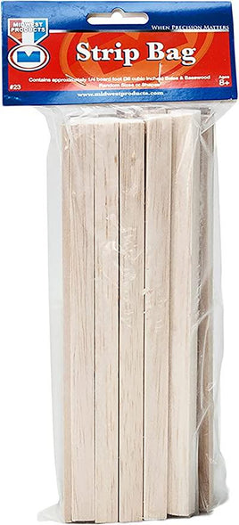 Midwest Products Balsa/Basswood Strip Bag.