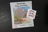 N Osborn American Flag and Pole Kit 3094 - MPM Hobbies