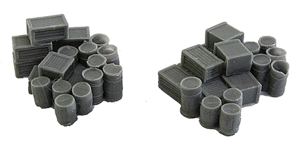 N Scale Bar Mills Assorted Crates & Barrels - MPM Hobbies