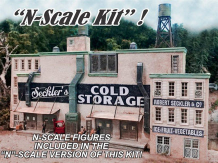 N Scale Bar Mills Seckler's Cold Storage Model Kit - MPM Hobbies