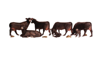 N Scale Woodland Scenics Black Angus Cows - MPM Hobbies