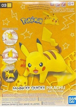 Pokemon Pikachu (Battle Pose) 03 Quick Model Kit - MPM Hobbies