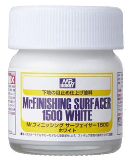 SF291 Mr. Finishing Surfacer 1500 White 40ml - MPM Hobbies