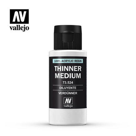 Vallejo Auxiliaries Thinner Medium 60ml - MPM Hobbies