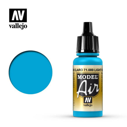 Vallejo Model Air Light Sea Blue 17ml 71.089 - MPM Hobbies