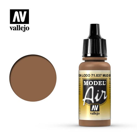 Vallejo Model Air Mud Brown 17ml 71.037 - MPM Hobbies
