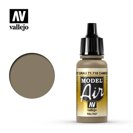 Vallejo Model Air RAL7027 Camouflage Grey 17ml 71.118.