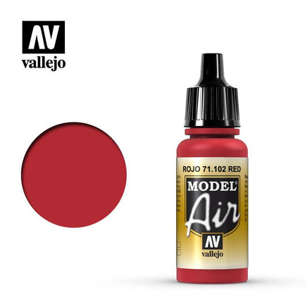 Vallejo Model Air Red 17ml 71.102 - MPM Hobbies