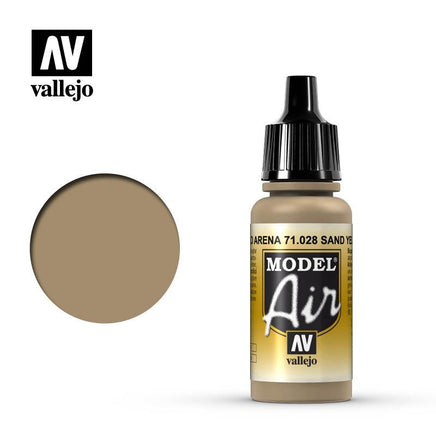 Vallejo Model Air Sand Yellow 17ml 71.028 - MPM Hobbies