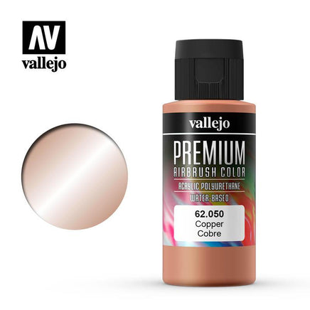 Vallejo Premium Airbrush Color Copper 60ml - MPM Hobbies