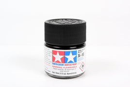 X-18 Mini Tamiya Acrylic Semi-Gloss Black 10ml - MPM Hobbies