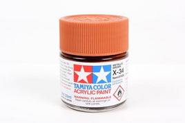 X-34 Tamiya Acrylic Metallic Brown 23ml - MPM Hobbies