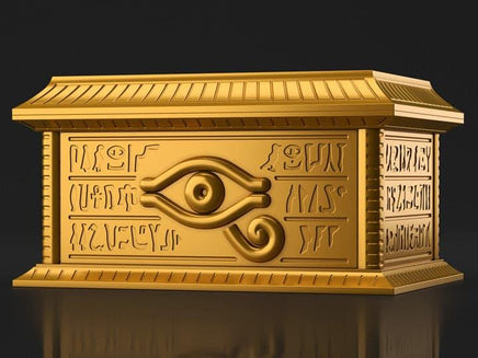 Yu-Gi-Oh! Duel Monsters UltimaGear Millennium Puzzle Gold Sarcophagus Storage Box Model Kit - MPM Hobbies